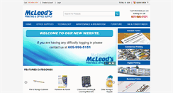 Desktop Screenshot of mcleodprint.com
