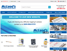 Tablet Screenshot of mcleodprint.com